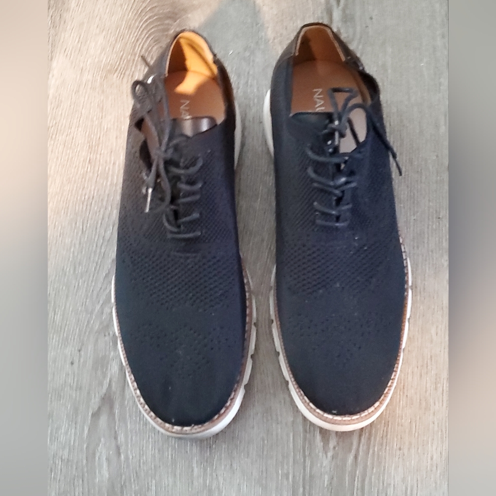 Nautica Men's Black Lace-Up Oxfords